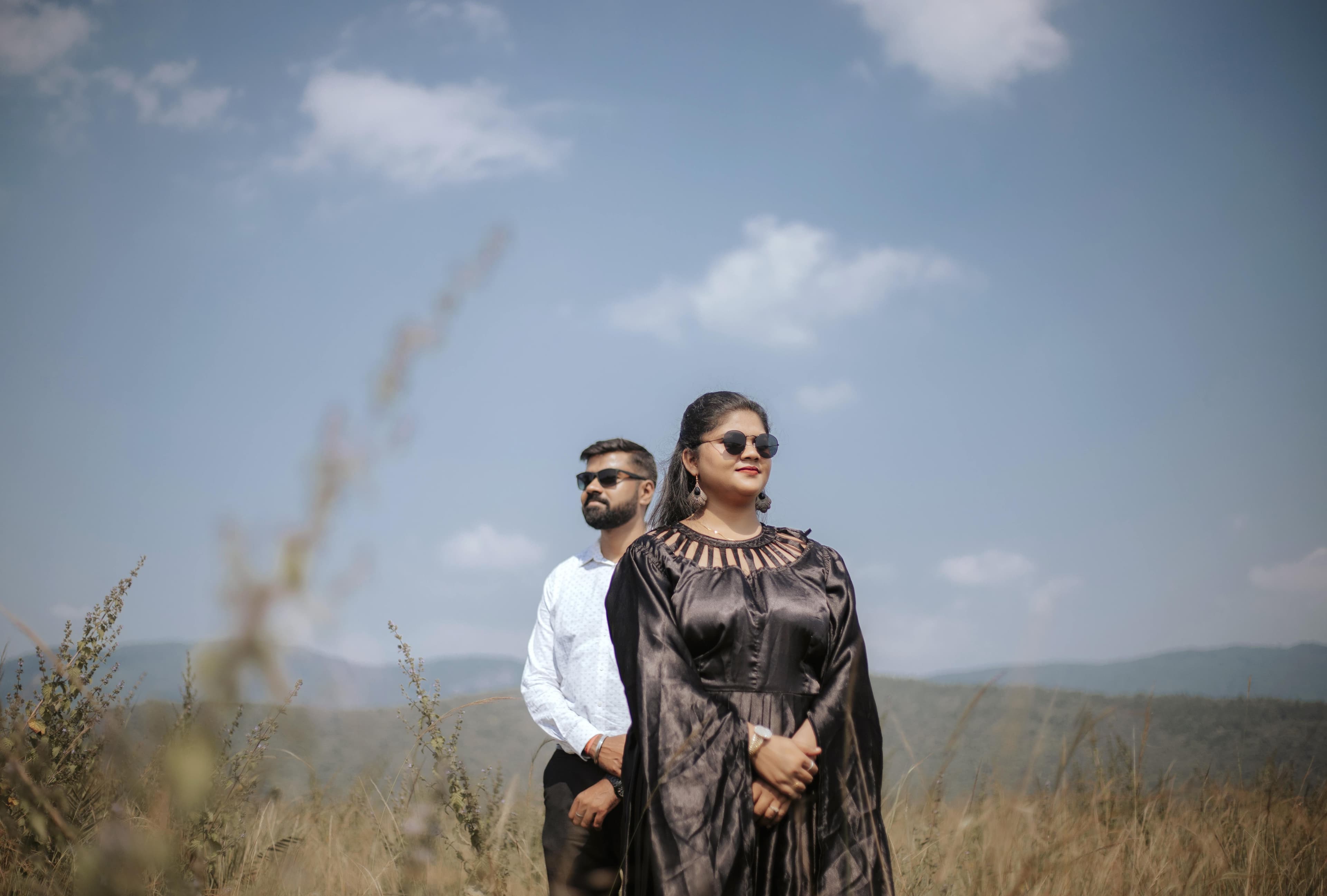 Beautiful candid shot of couple during pre-wedding shoot in Jamshedpur