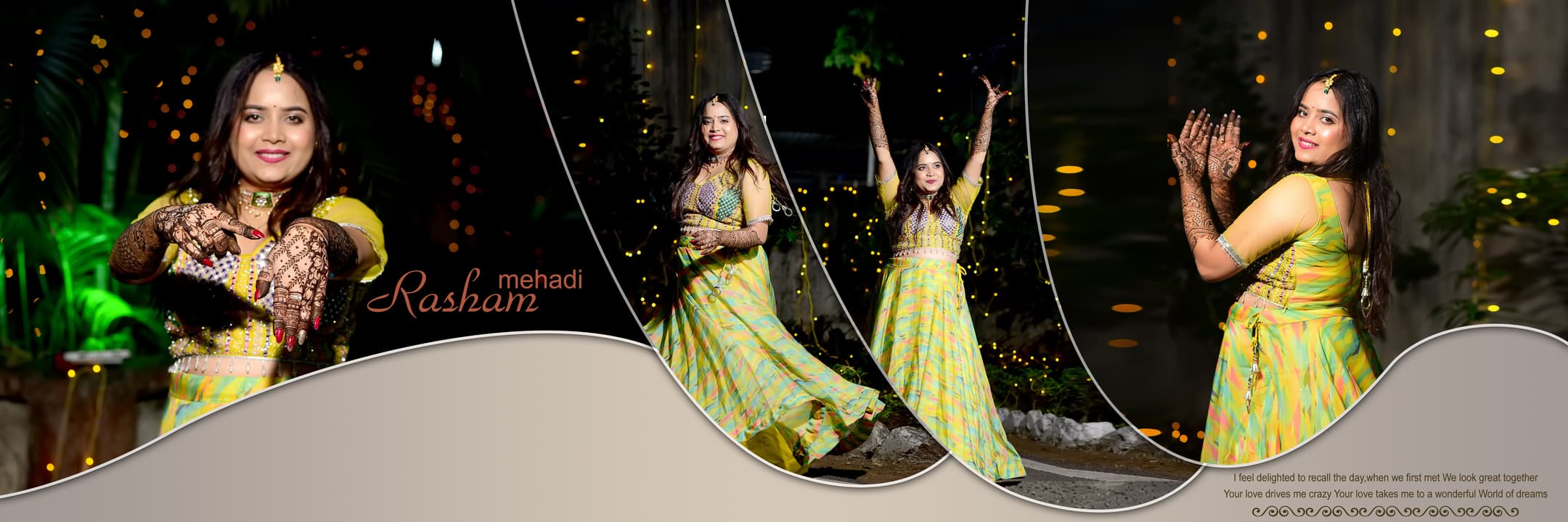 A beautiful couple in traditional Indian wedding attire, the bride and groom radiate happiness in their cherished photo